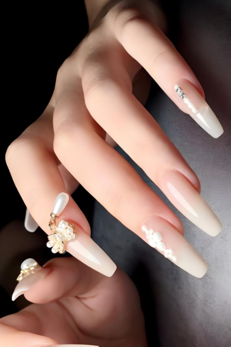 Ảnh nail tay cô dâu 30