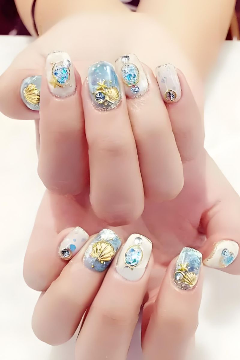 Ảnh nail tay đi biển 26