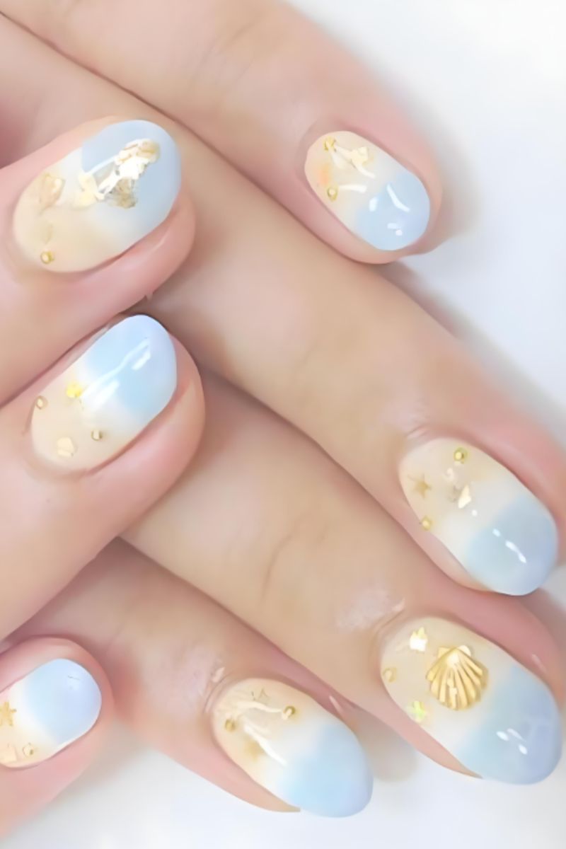 Ảnh nail tay đi biển 3