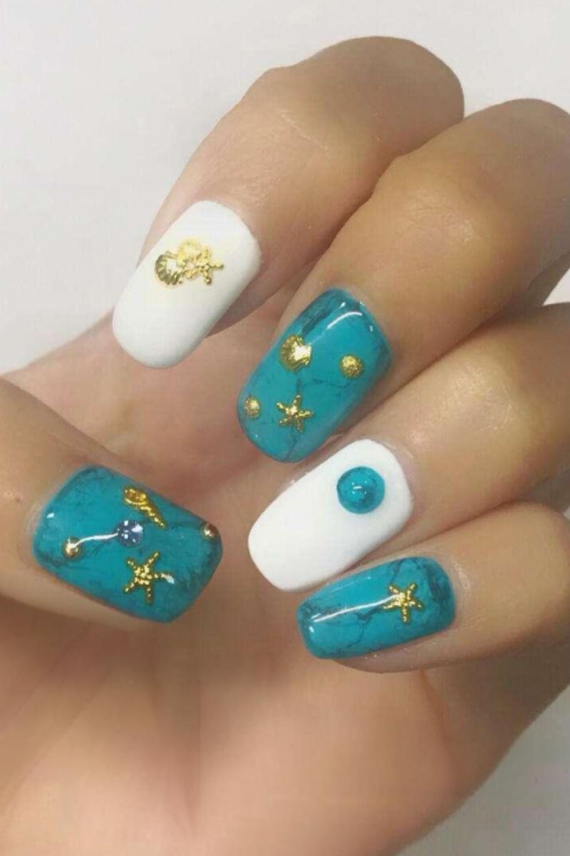 Ảnh nail tay đi biển 38