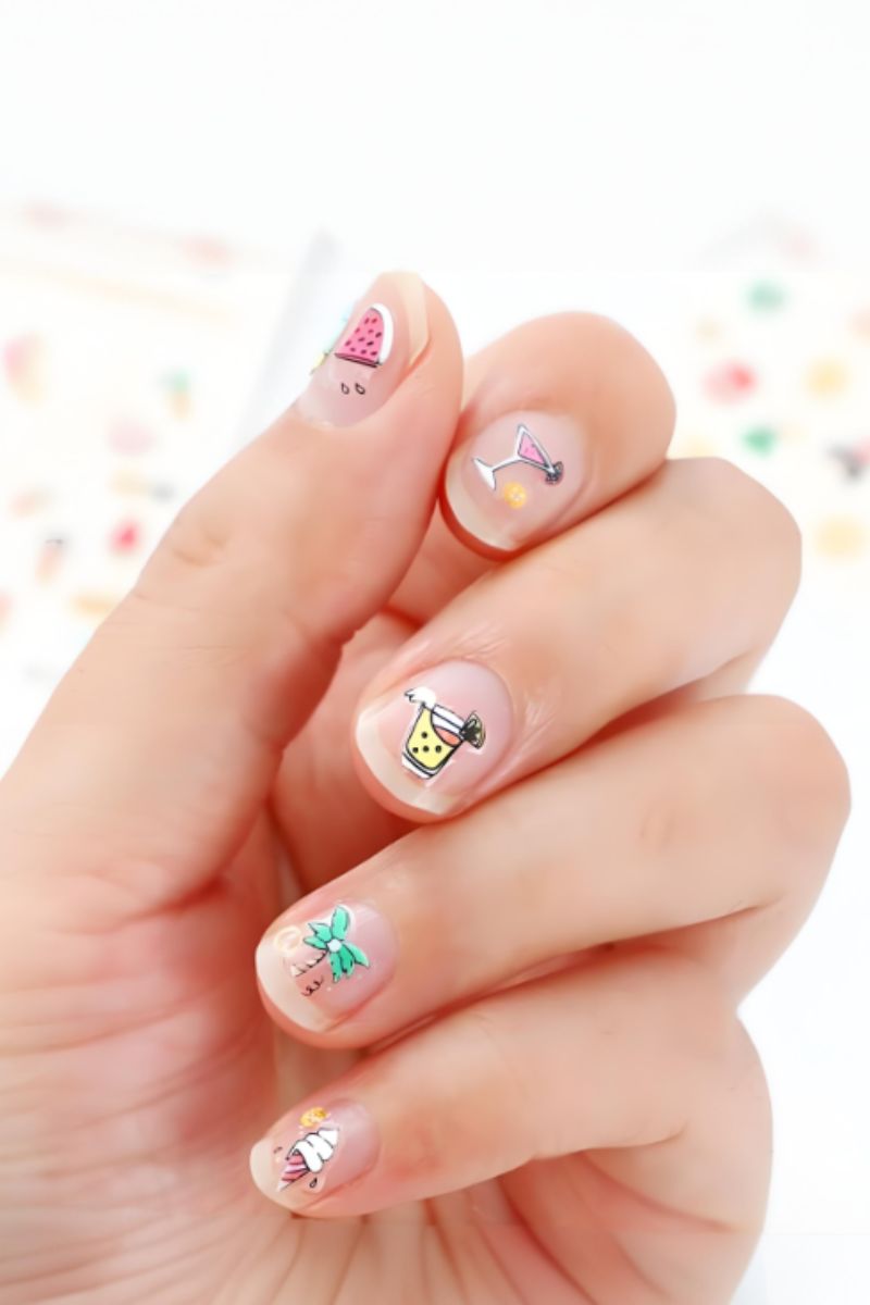 Ảnh nail tay hoạt hình 13