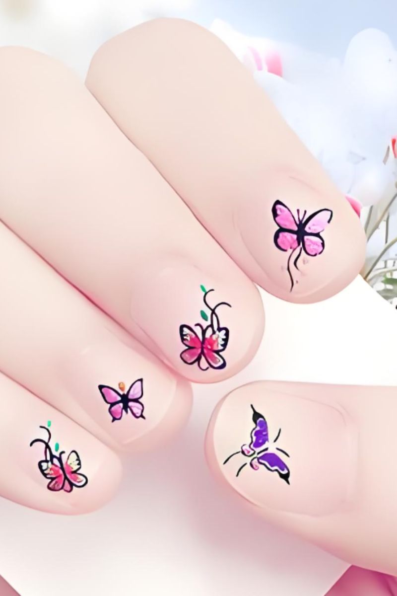 Ảnh nail tay hoạt hình 15