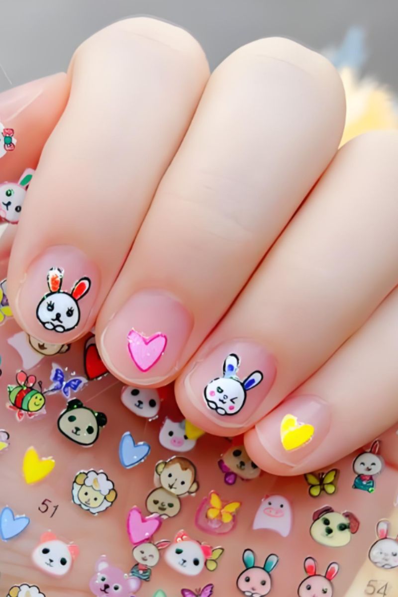 Ảnh nail tay hoạt hình 2