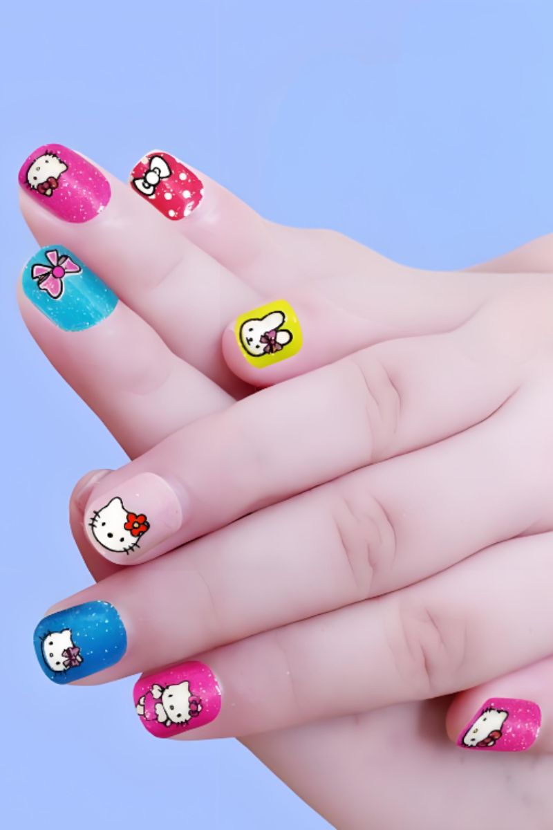 Ảnh nail tay hoạt hình 29