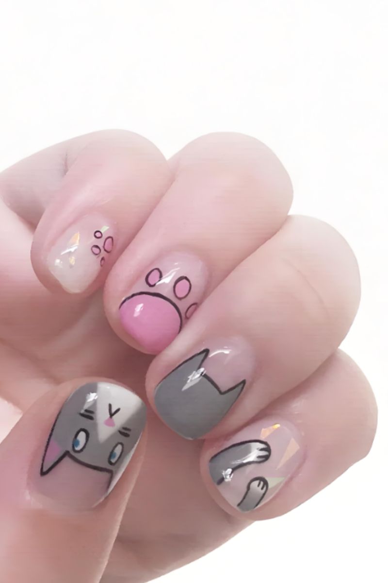 Ảnh nail tay hoạt hình 3