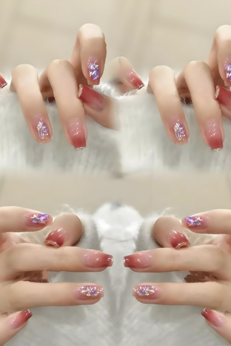 Ảnh nail tay kim tuyến 1