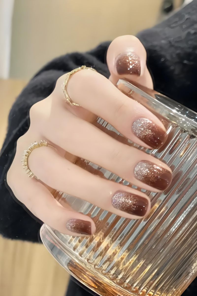 Ảnh nail tay kim tuyến 2