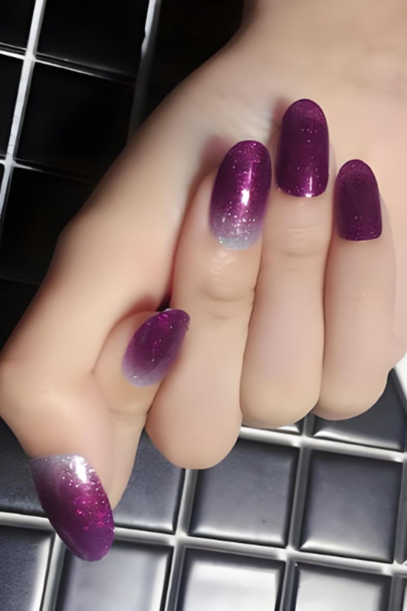 Ảnh nail tay kim tuyến 22