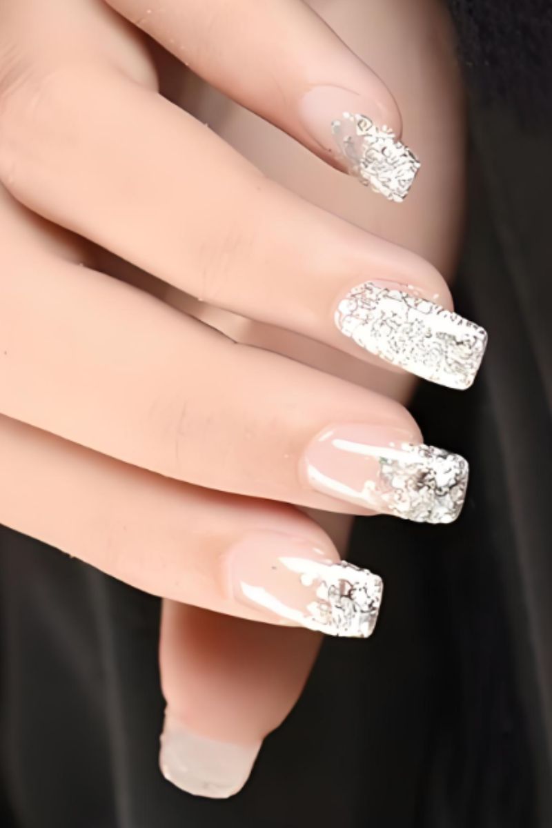 Ảnh nail tay kim tuyến 27