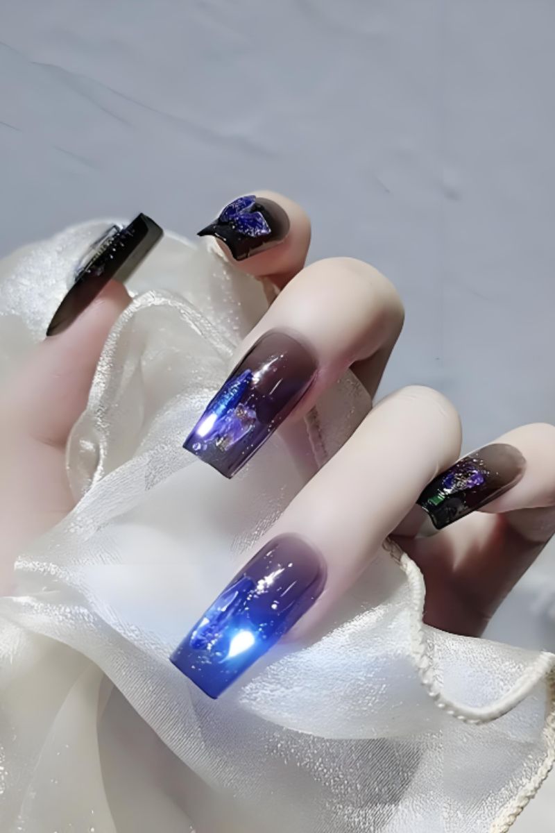 Ảnh nail tay kim tuyến 3