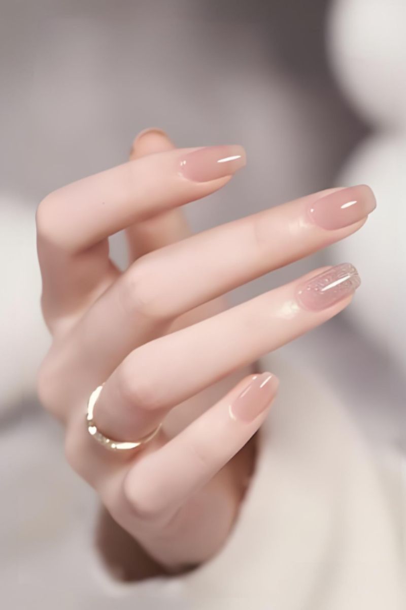 Ảnh nail tay màu thạch 17