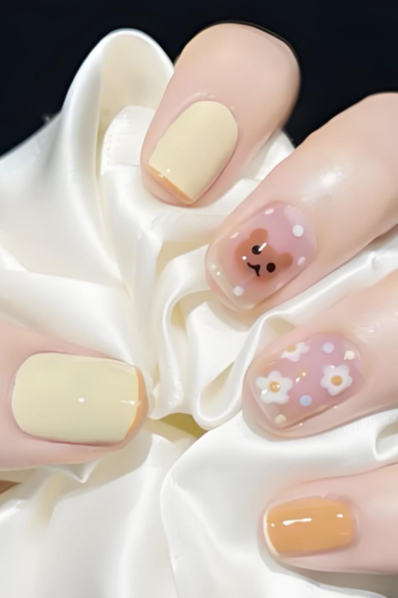 Ảnh nail tay màu thạch 18