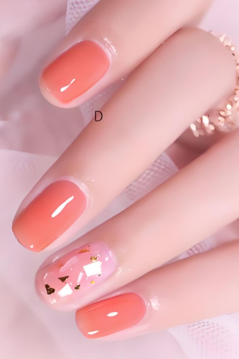 Ảnh nail tay màu thạch 25