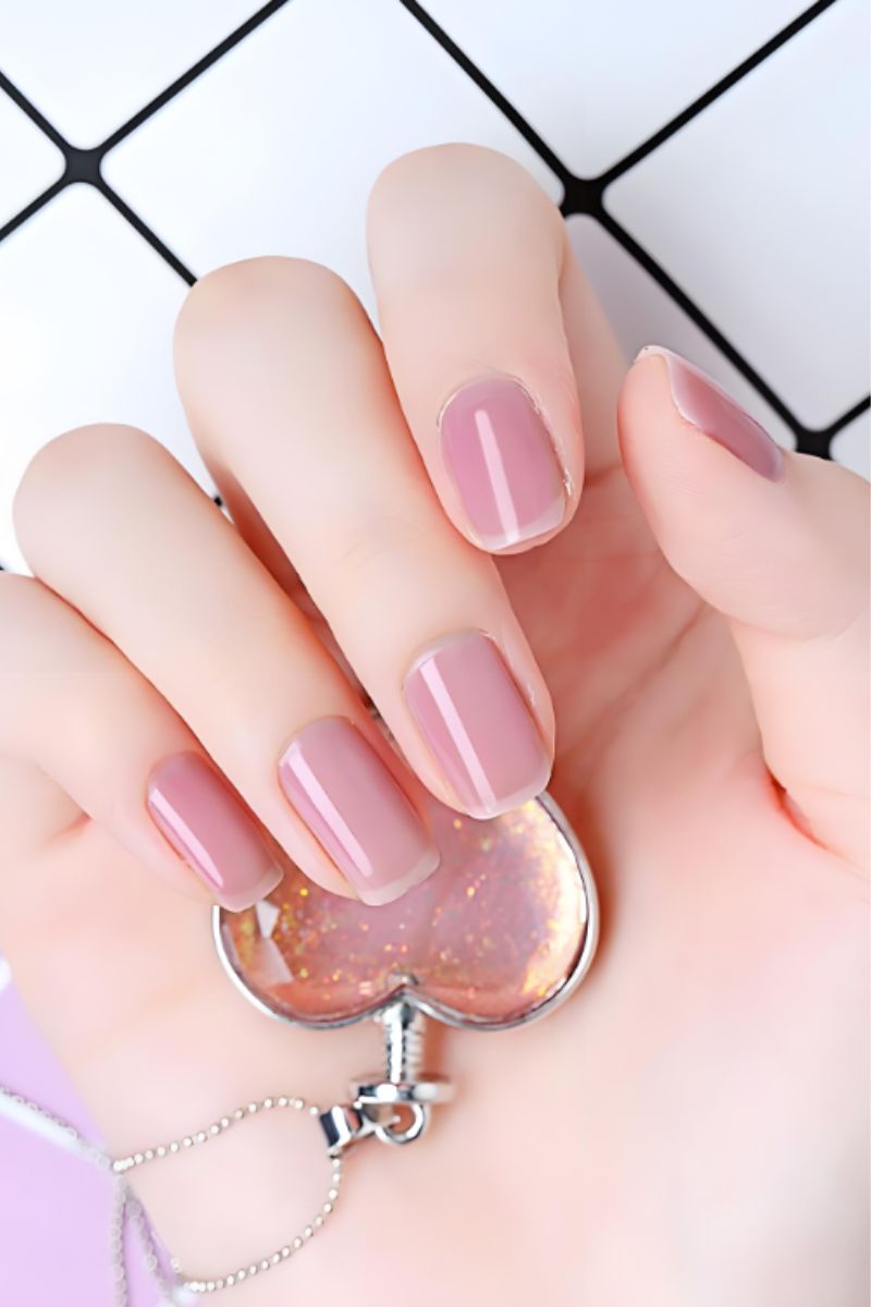 Ảnh nail tay màu thạch 26