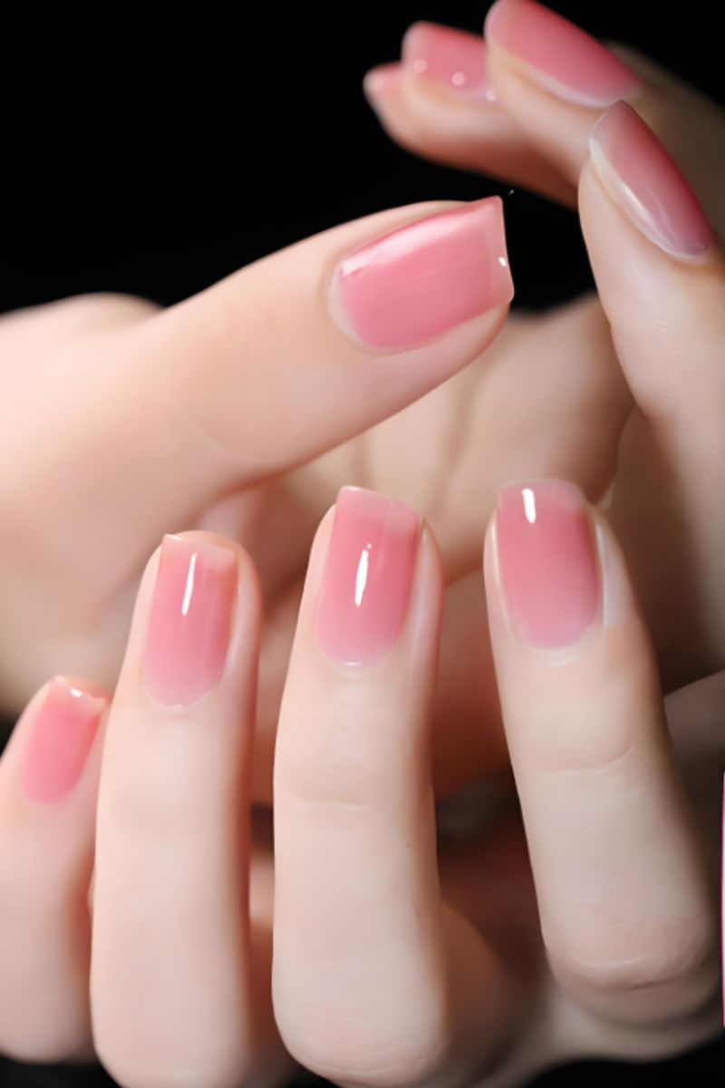 Ảnh nail tay màu thạch 27