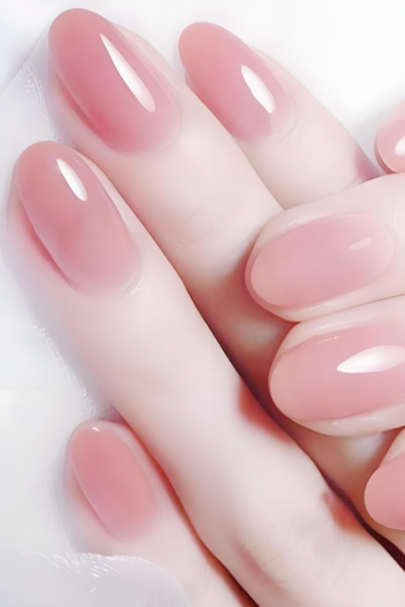 Ảnh nail tay màu thạch 28