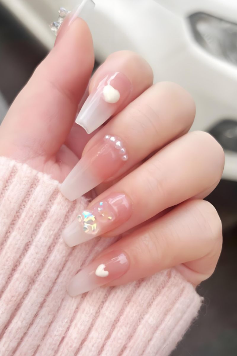 Ảnh nail tay màu thạch 3