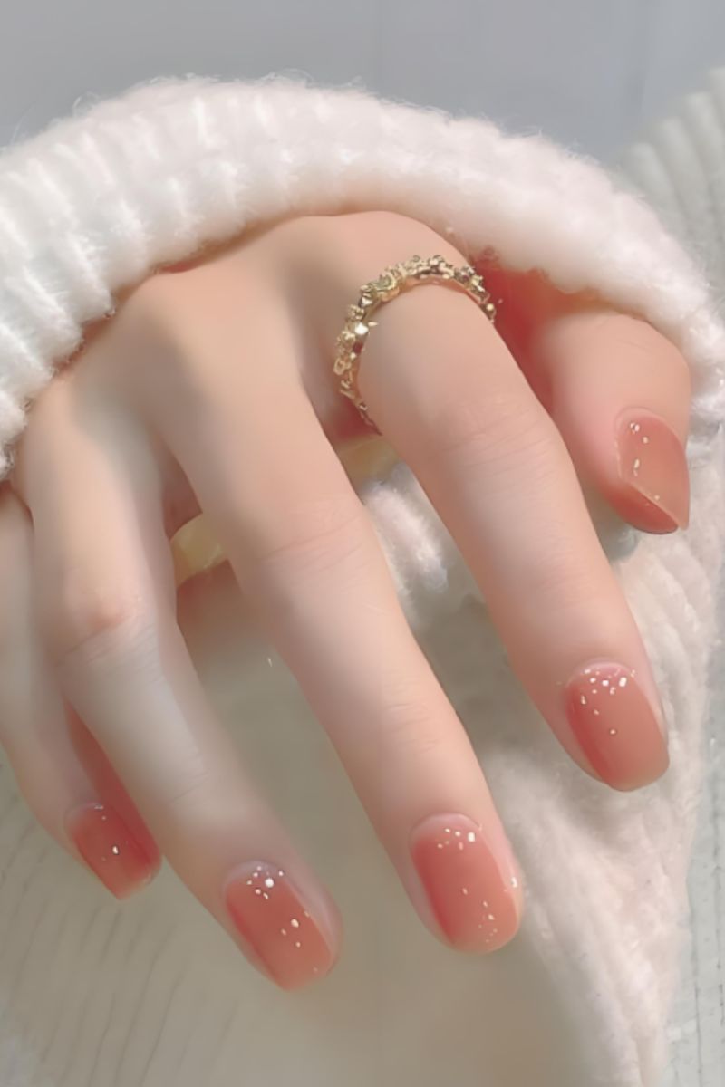 Ảnh nail tay màu thạch 31