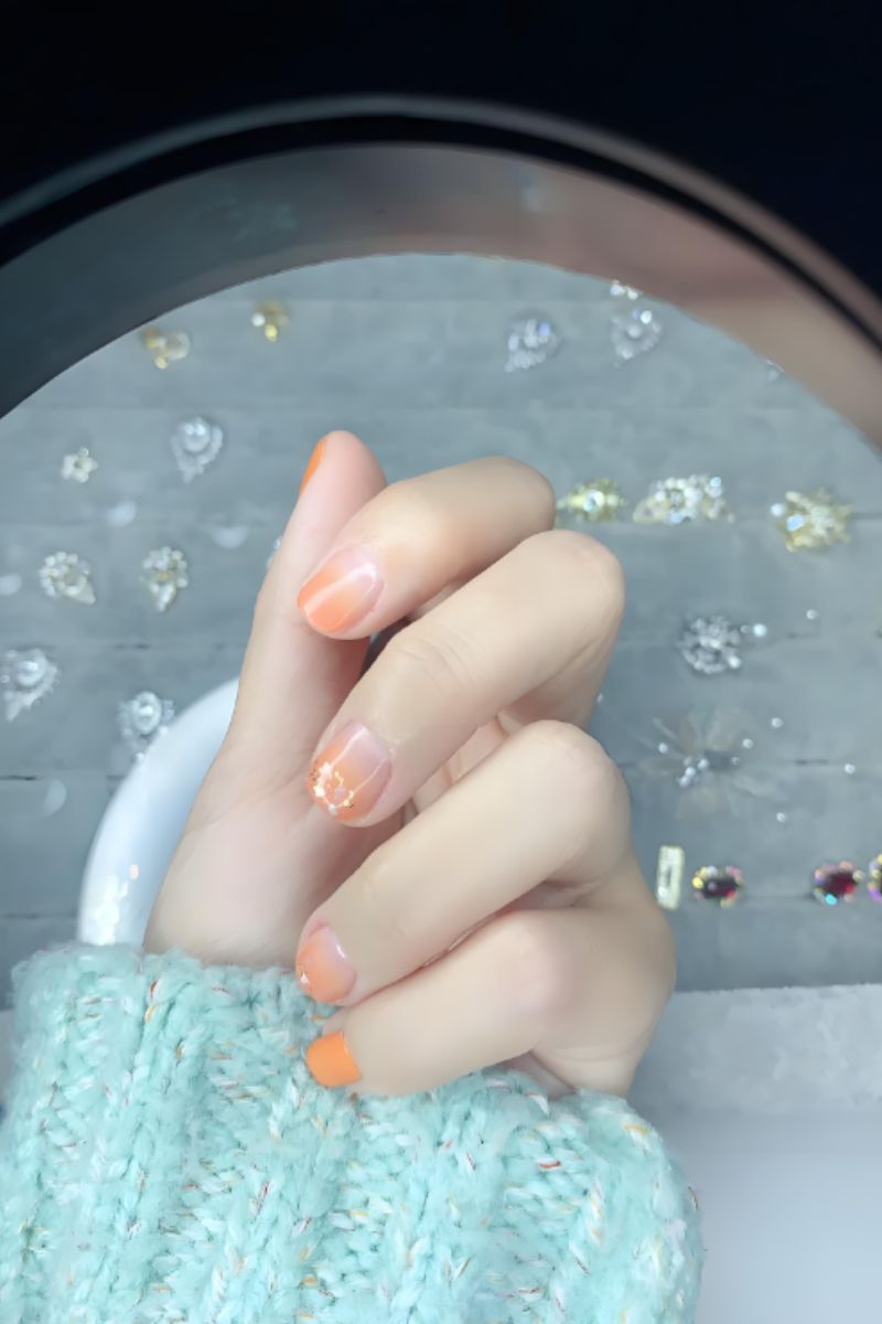 Ảnh nail tay màu thạch 5