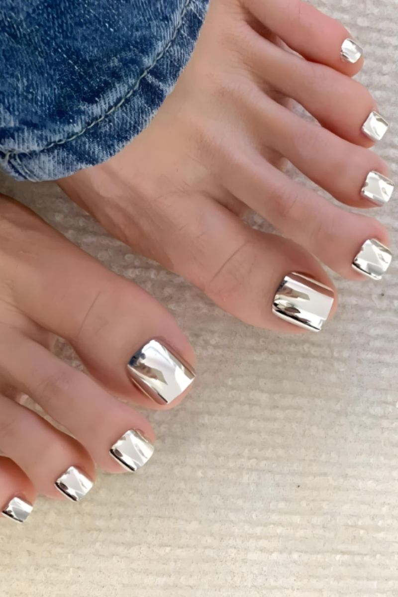 Ảnh nail tráng gương bạc 1