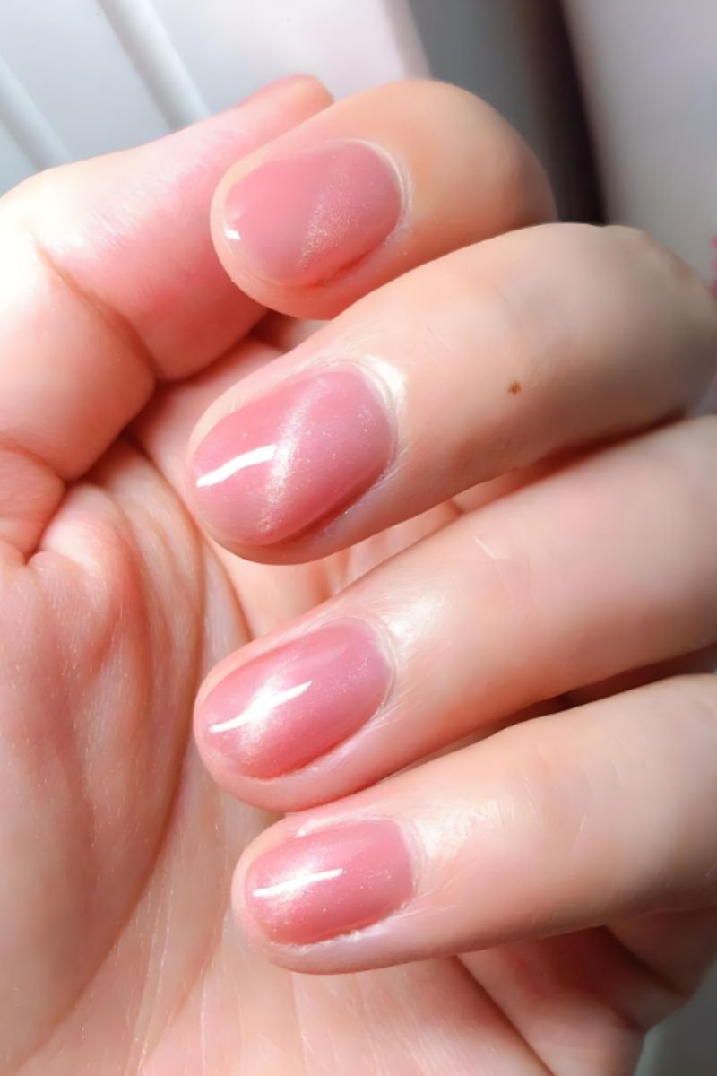 Ảnh các mẫu nail màu hồng đẹp 11