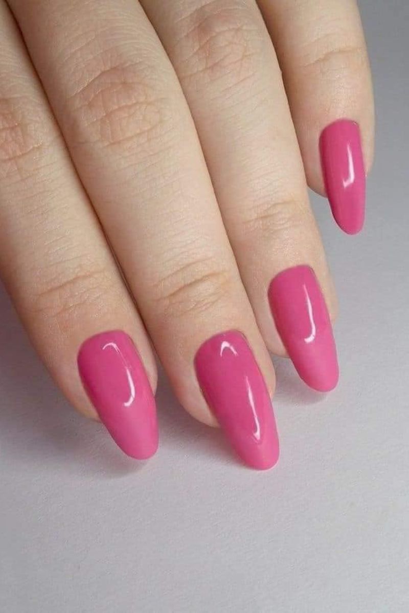 Ảnh các mẫu nail màu hồng đẹp 25