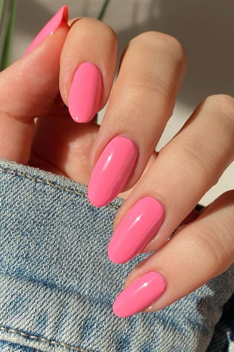 Ảnh các mẫu nail màu hồng đẹp 27