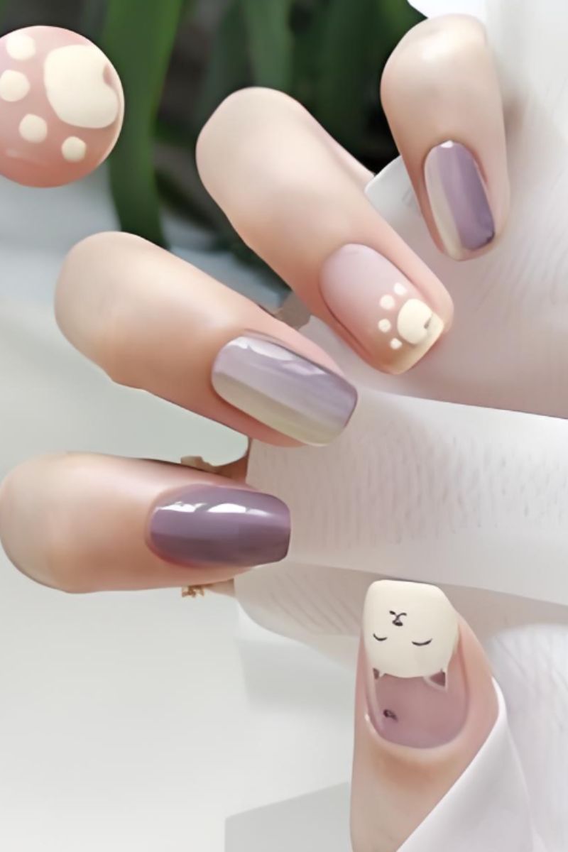 Ảnh nail chân mèo 22