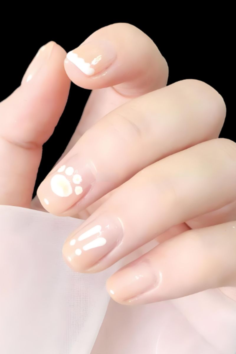 Ảnh nail chân mèo 9