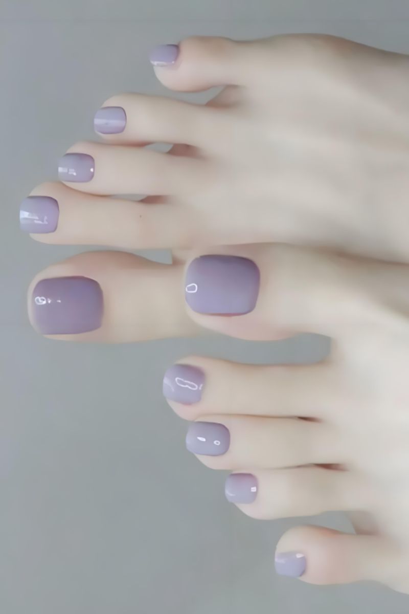 Ảnh nail chân móng ngắn 13