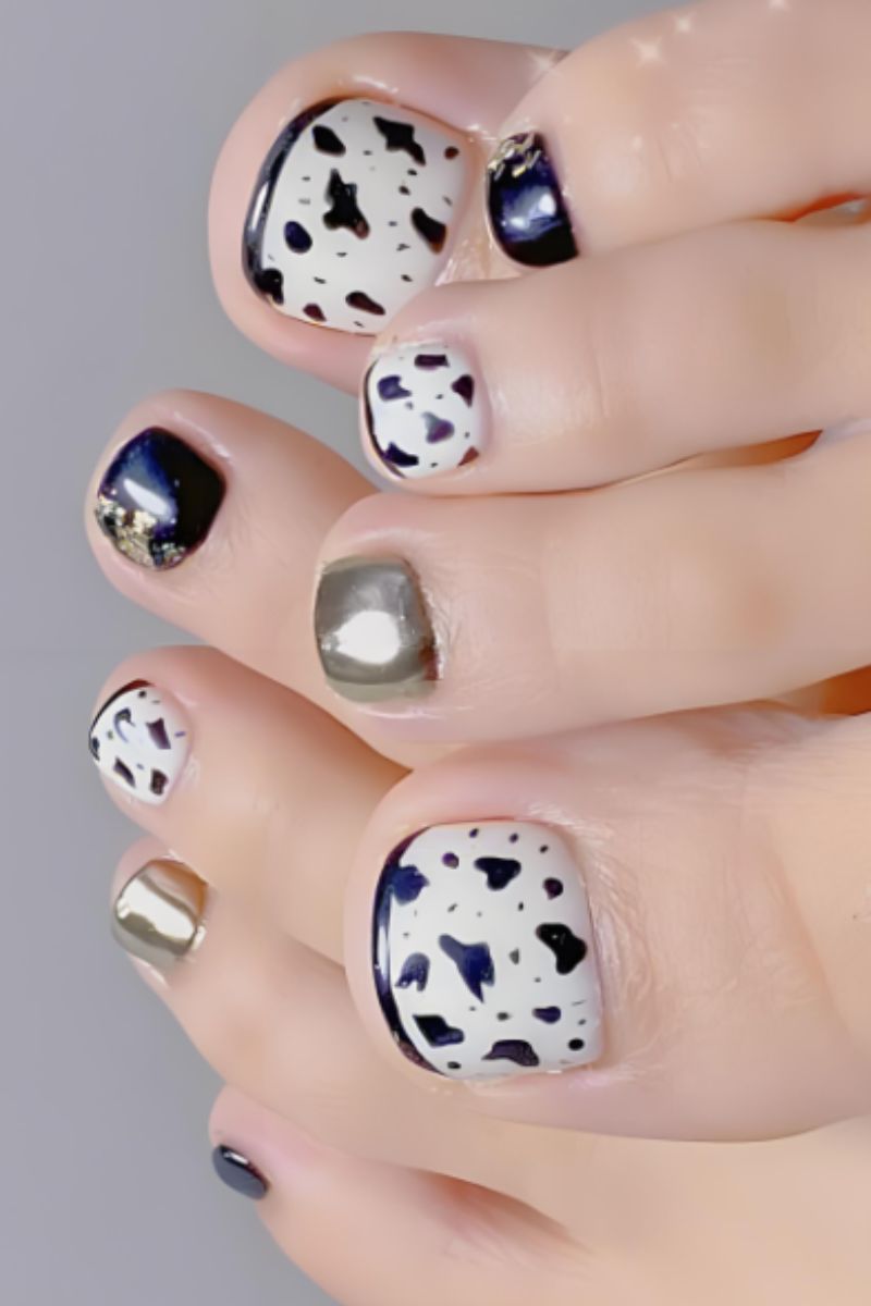 Ảnh nail chân móng ngắn 15