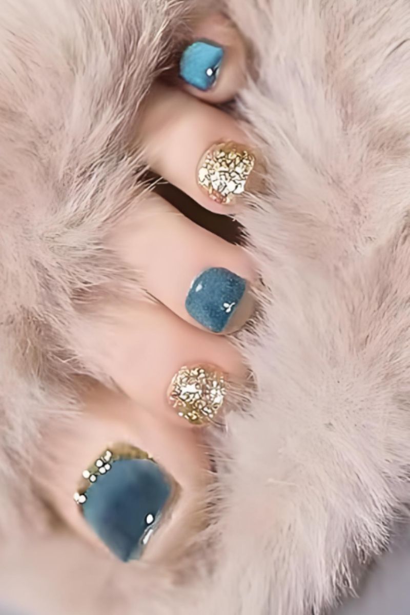 Ảnh nail chân móng ngắn 20