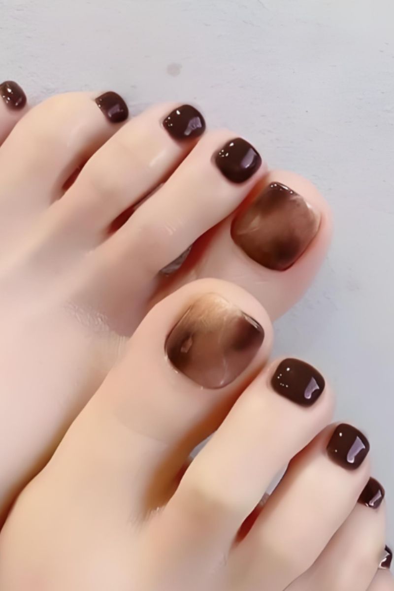 Ảnh nail chân móng ngắn 29