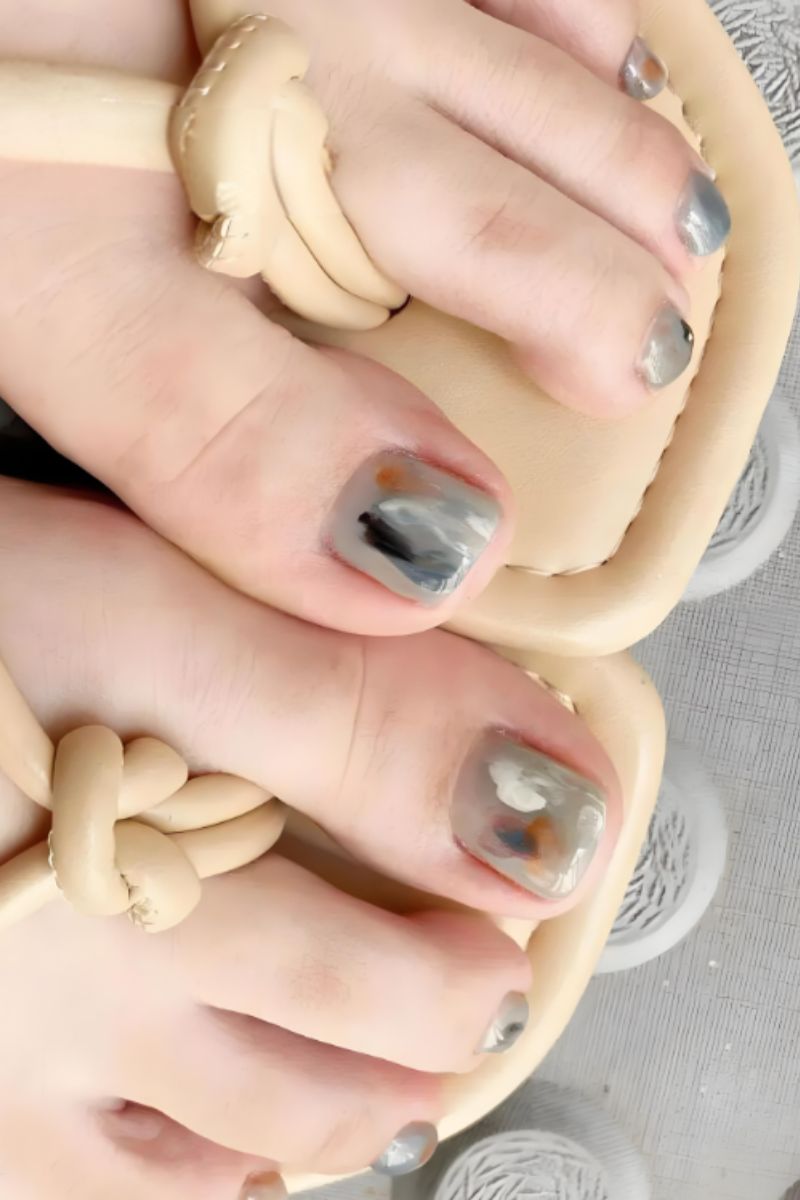 Ảnh nail chân vân đá 3