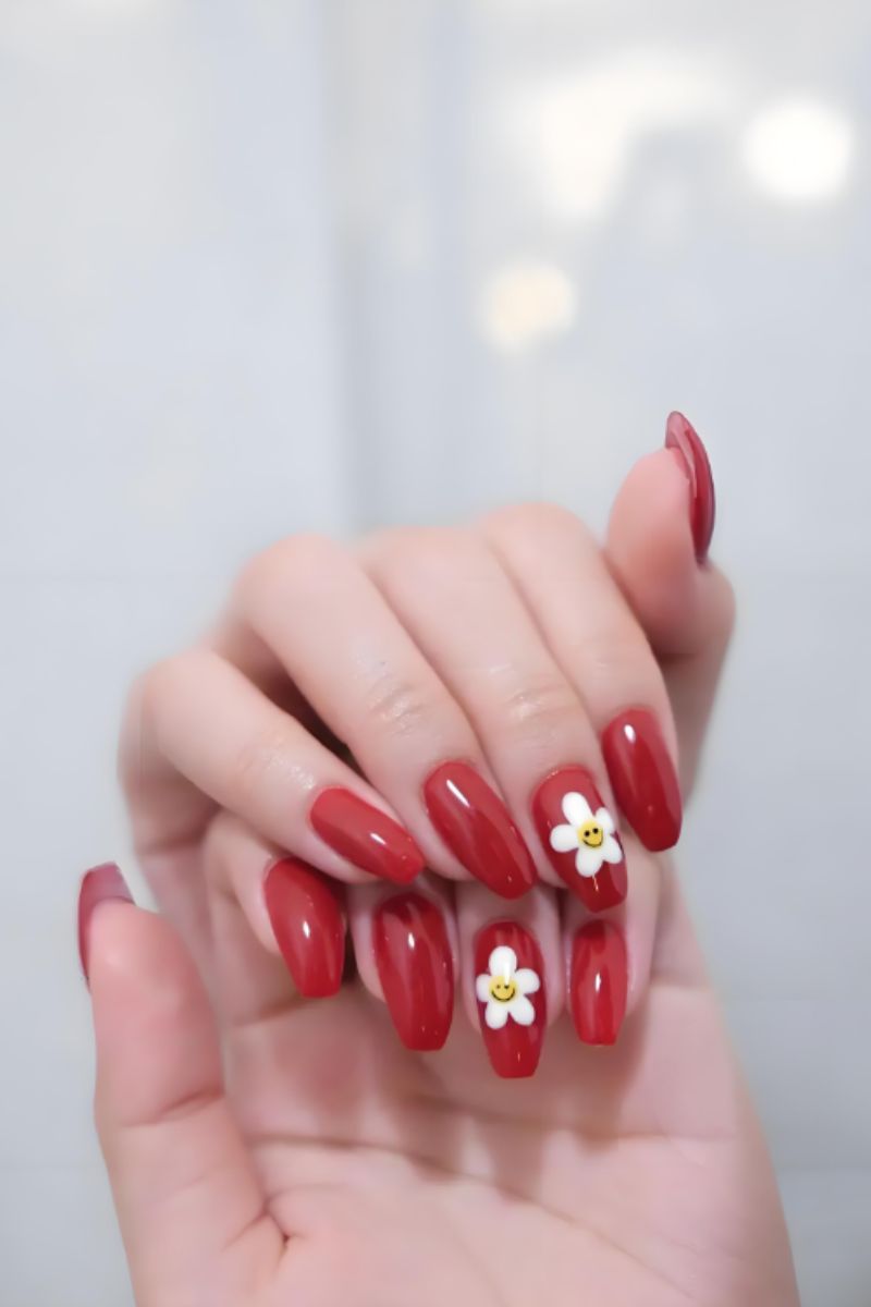 Ảnh nail Hàn Quốc đơn giản 9