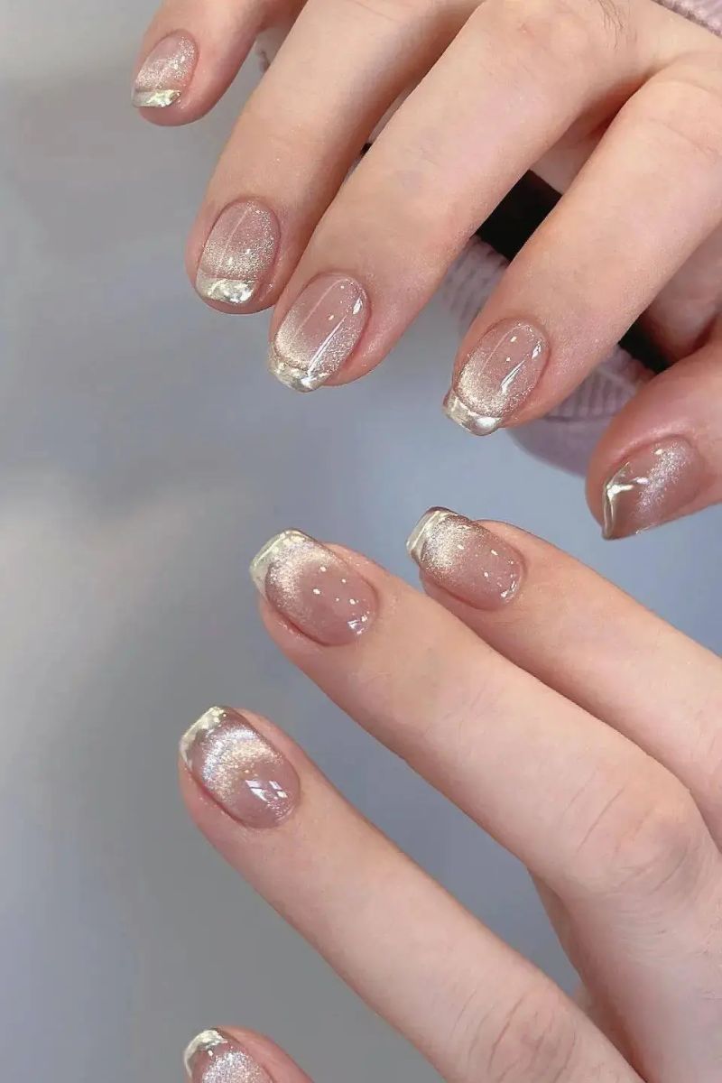 Ảnh nail tay mắt mèo 1