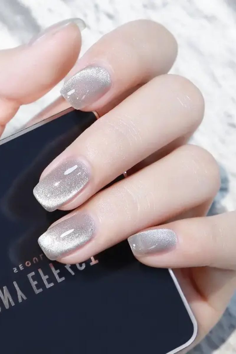 Ảnh nail tay mắt mèo sành điệu 11