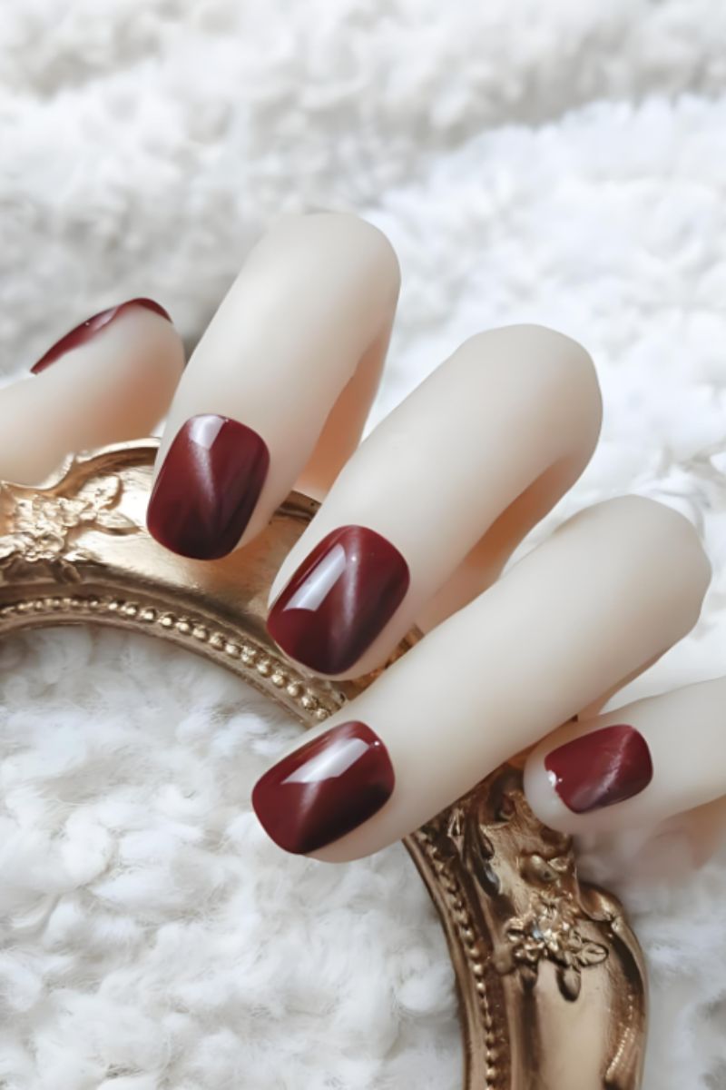 Ảnh nail tay mắt mèo sành điệu 25