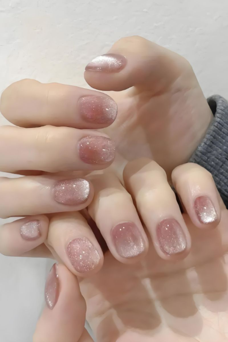 Ảnh nail tay mắt mèo 3