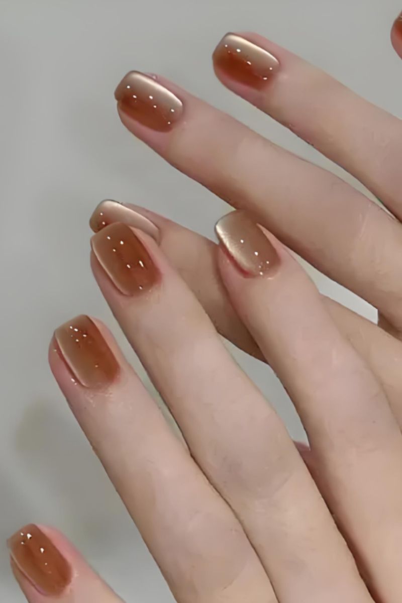 Ảnh nail tay mắt mèo 4