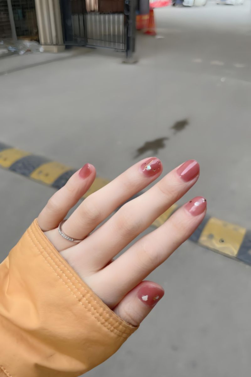 Ảnh nail tay móng ngắn 24