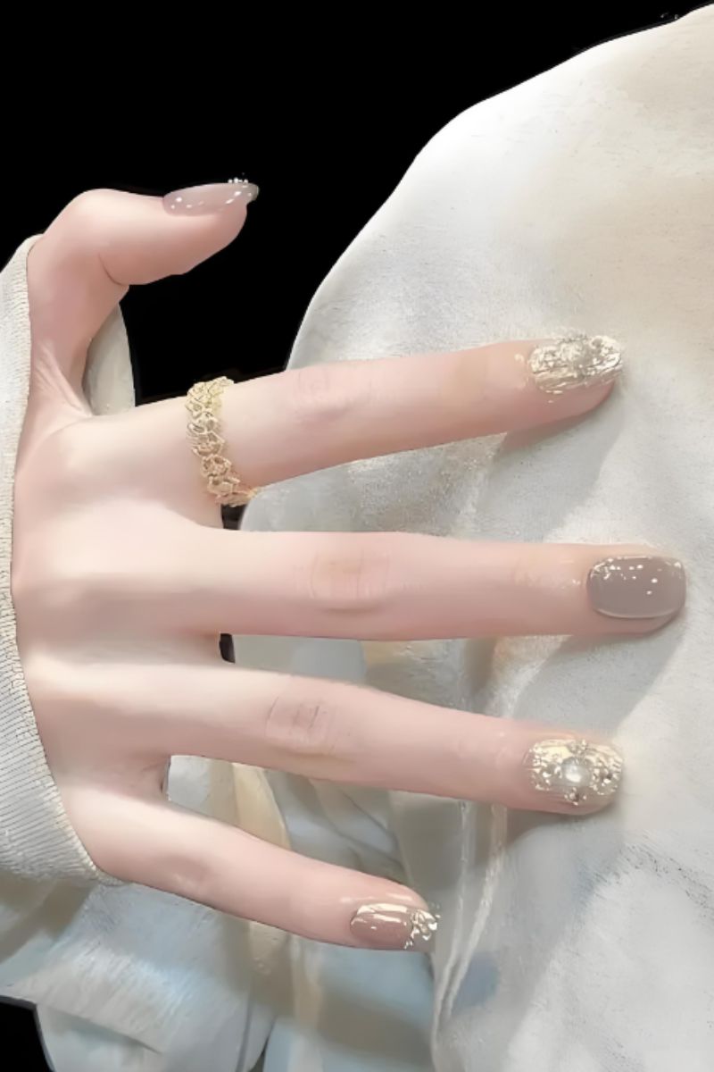 Ảnh nail tay móng ngắn 8