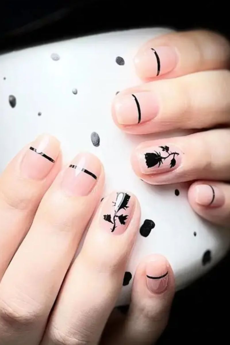 Ảnh nail tay vẽ đơn giản 15