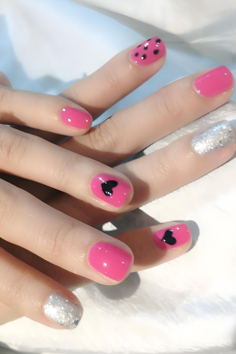 Ảnh nail tay vẽ đơn giản 19