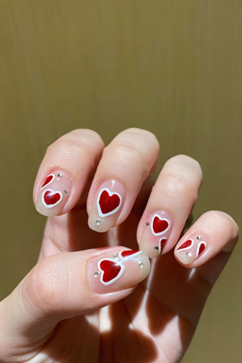 Ảnh nail tay vẽ đơn giản 29