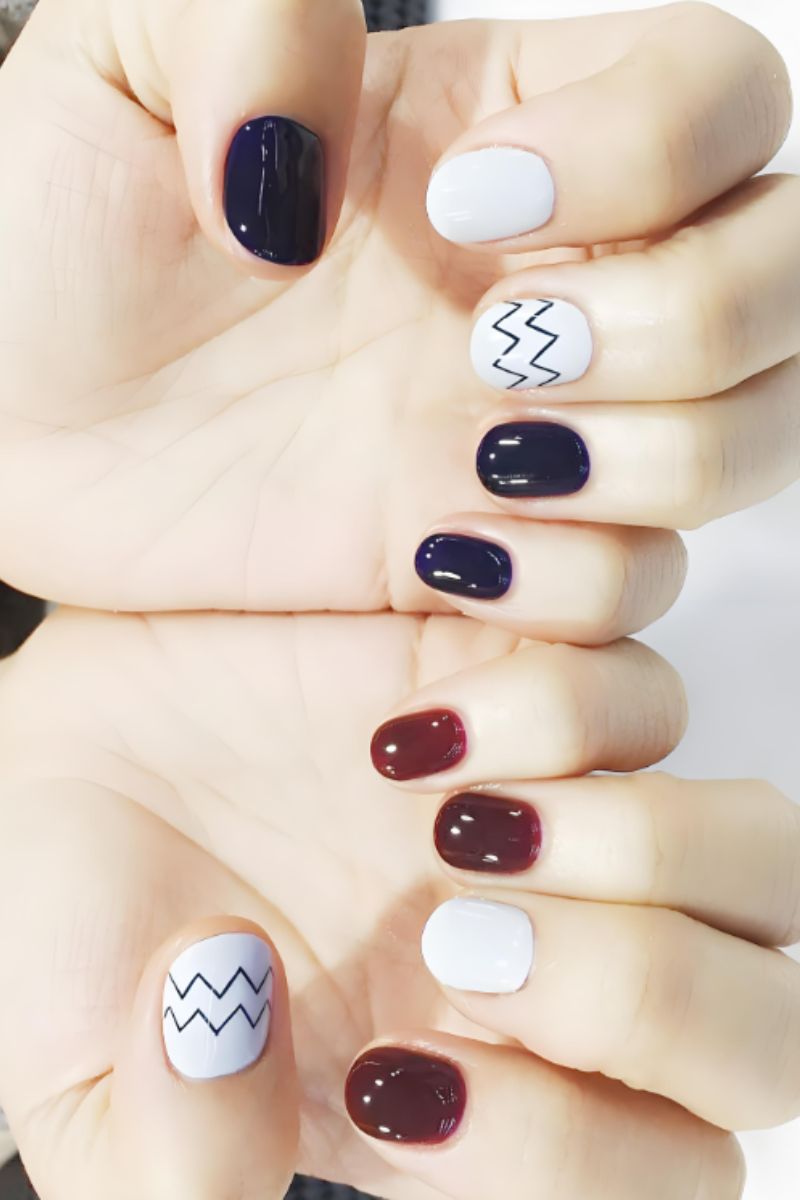 Ảnh nail tay vẽ đơn giản 4