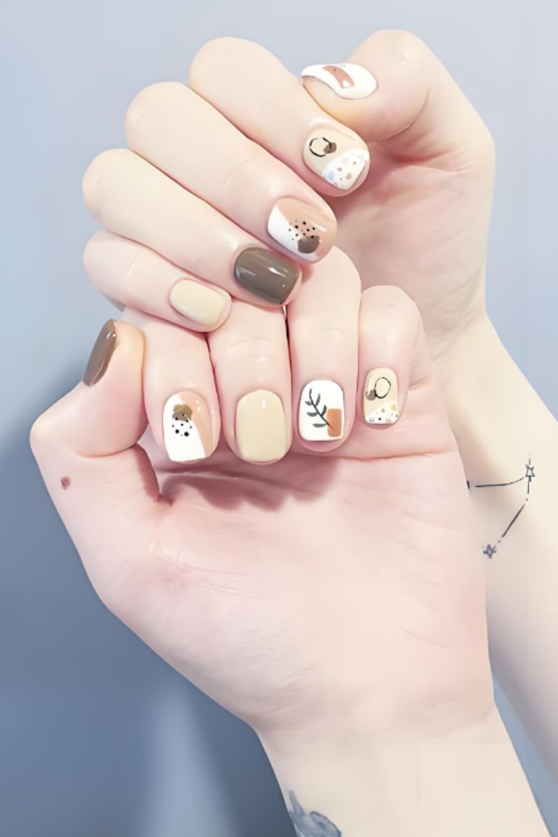 Ảnh nail tay vẽ đơn giản 9