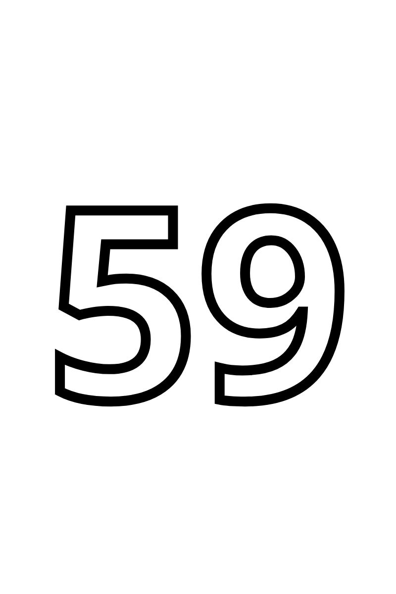 Tranh tô màu số cho bé 59