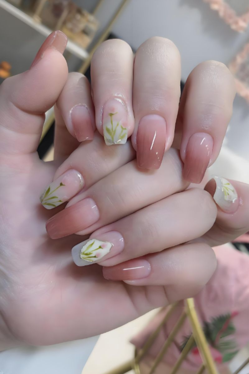 Ảnh vẽ nail hoa tulip 25